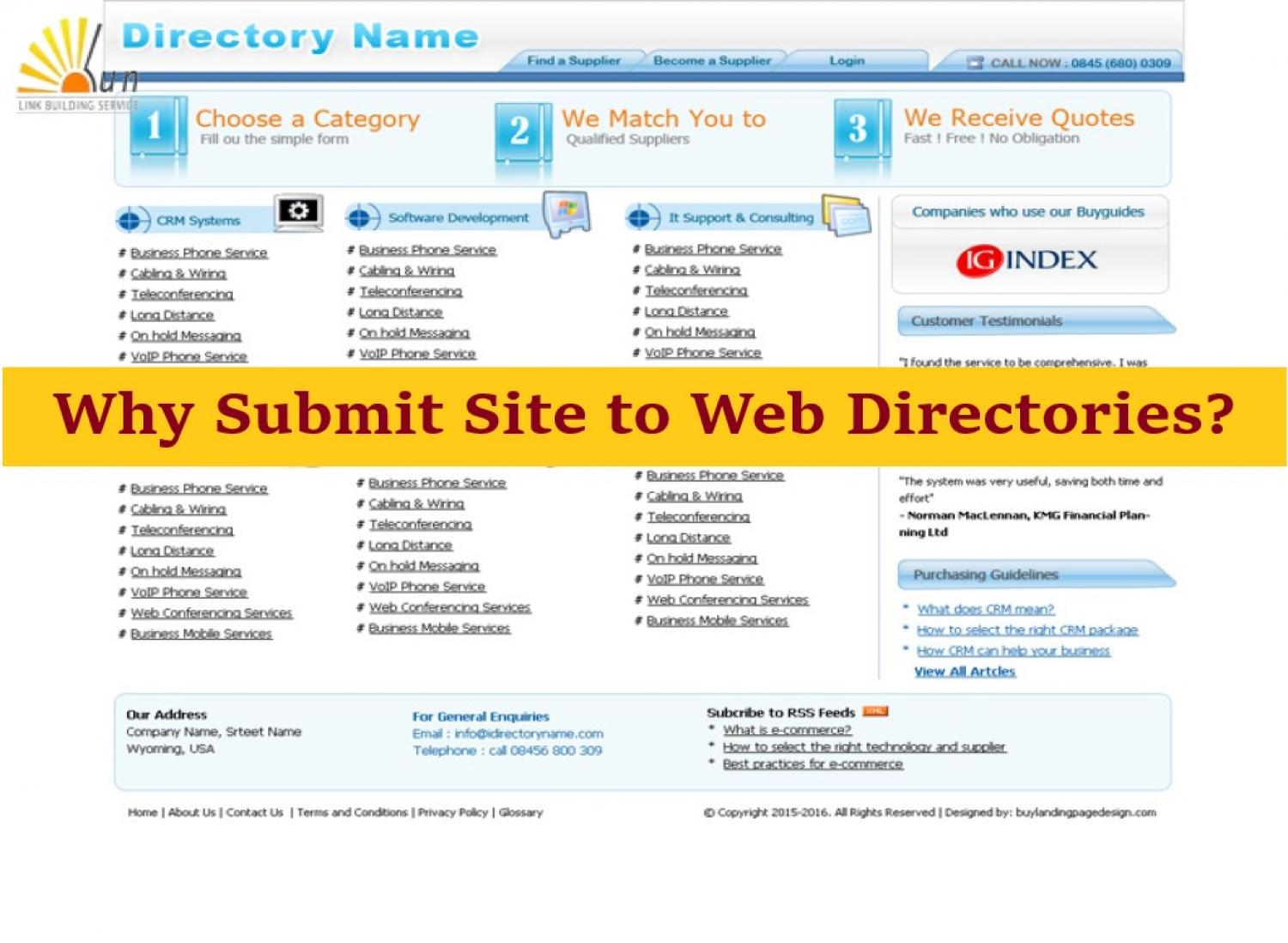 Why Submit Website Details To Web Directories?