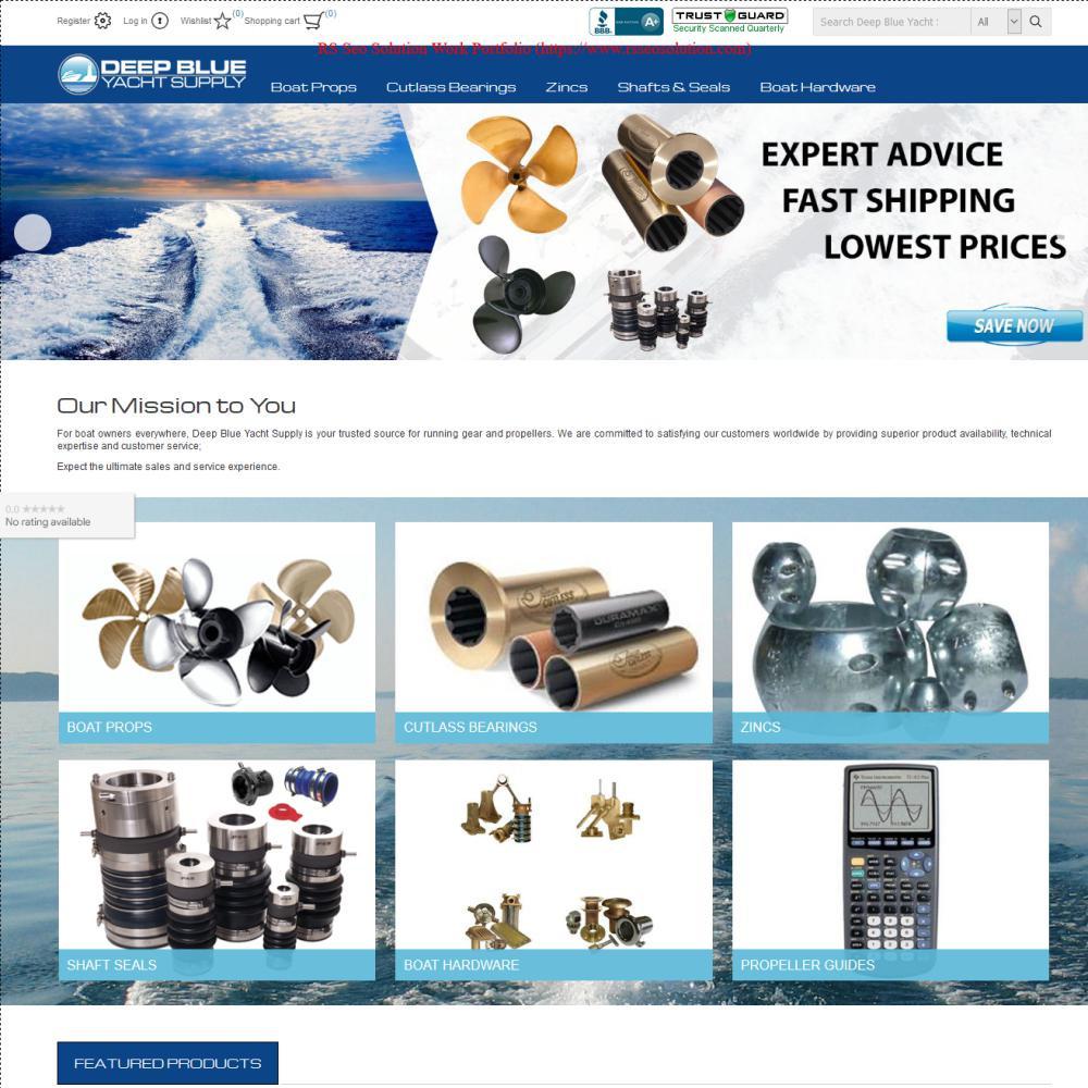 Boat Props, Zinc Anodes, Marine Hardware, Stainless Shafting